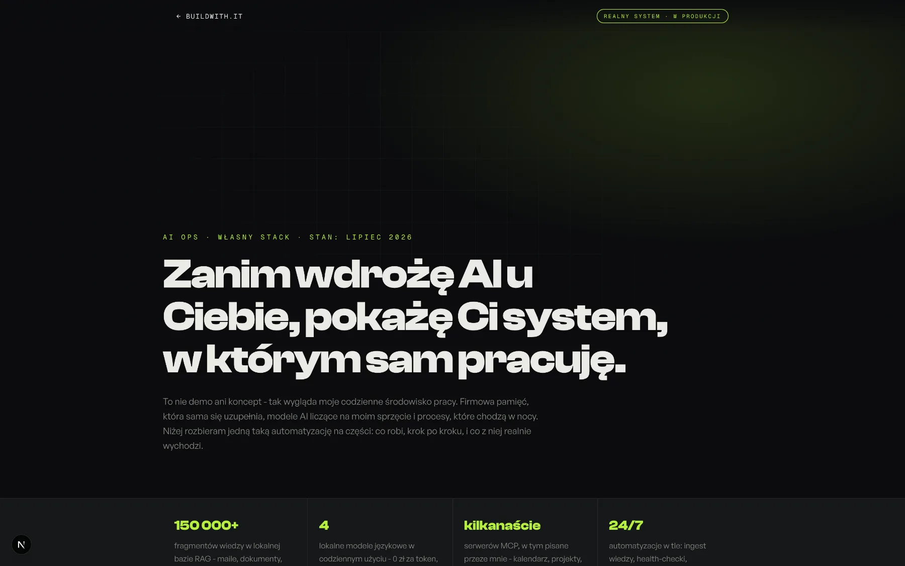 AI Ops - własny stack